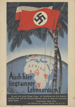 Propaganda nazista sullo spazio vitale nella metà degli anni 30: "//è anche qui il nostro spazio vitale//"